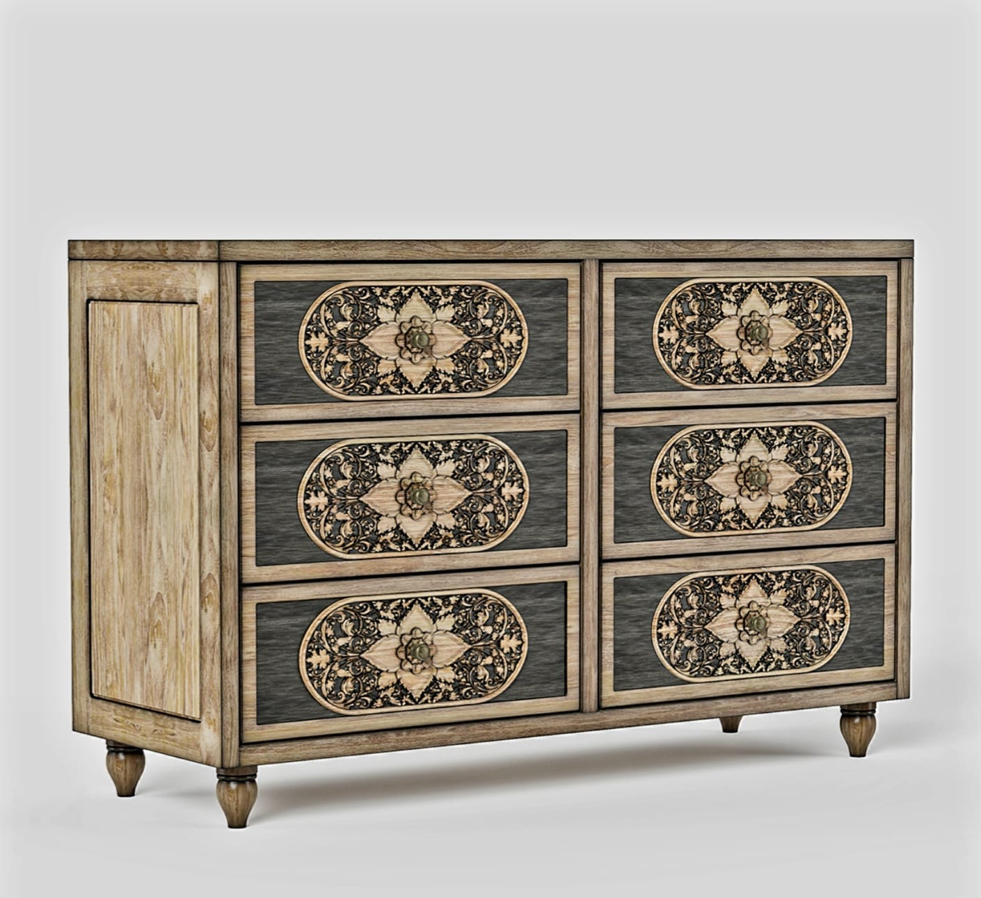 Shay Solid Wooden 5pcs Bedroom Set