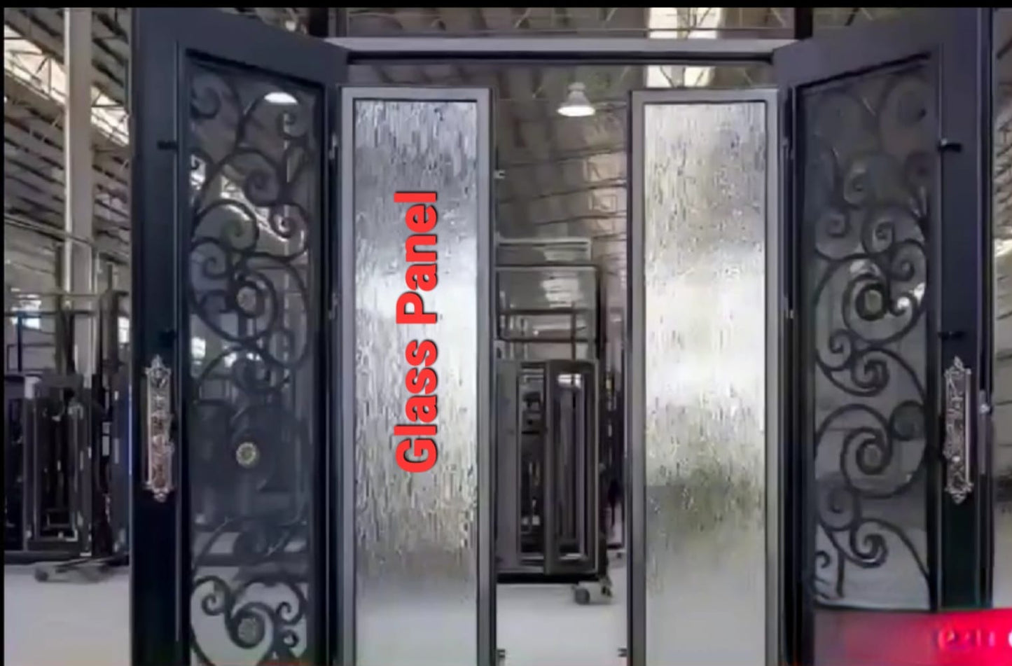 Pride Kopa Iron Glass entry Double Door