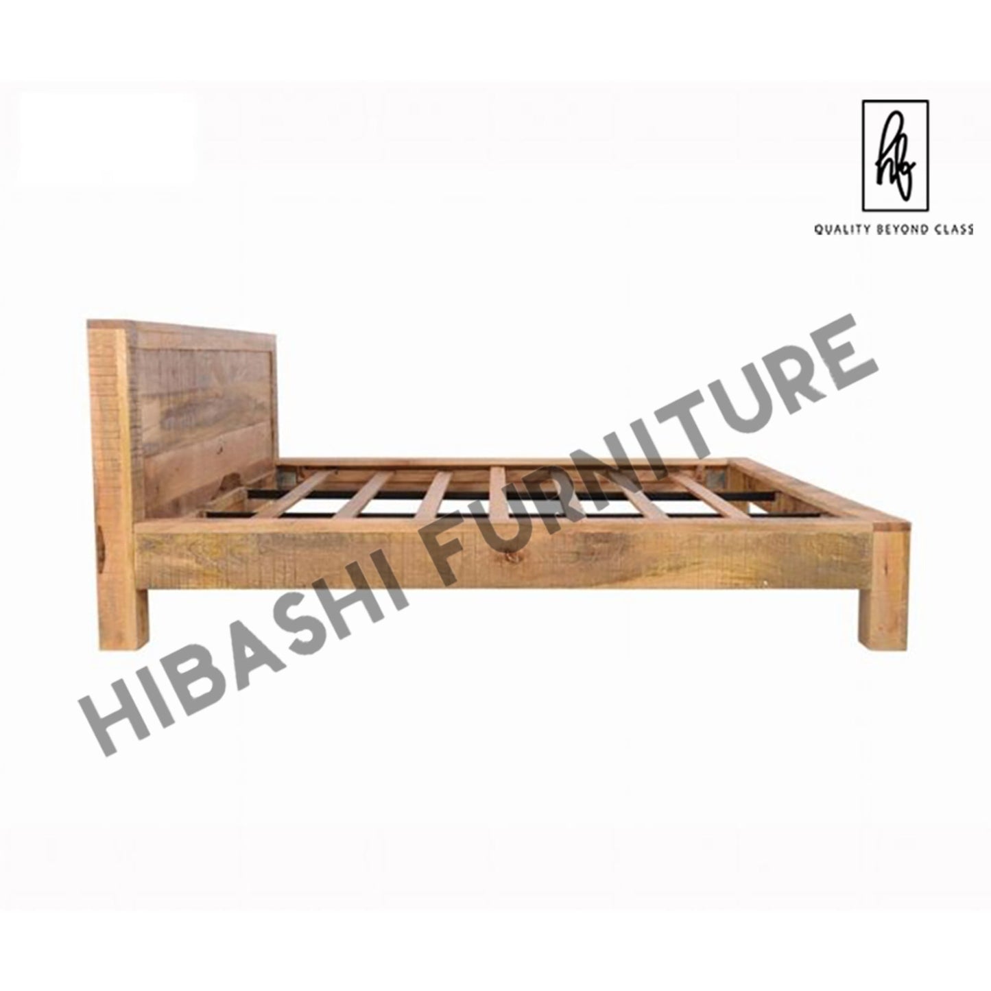Avalon Indian Wooden Zen Mango Rustic Bed – handcrafted solid wood furniture
