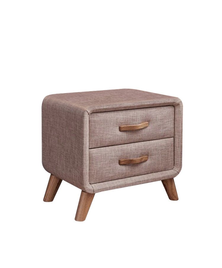 HFNS2 Upholstered Bedside Bed Table – handcrafted solid wood furniture
