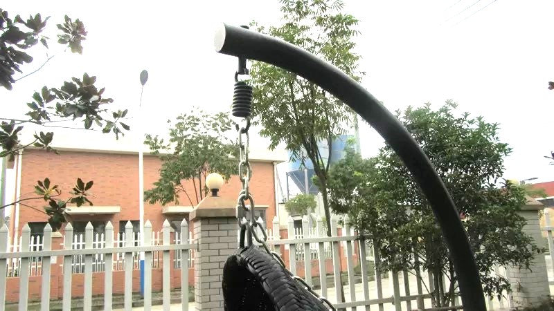 Evan Allen - Aluminum Framed Rattan Swing Chair