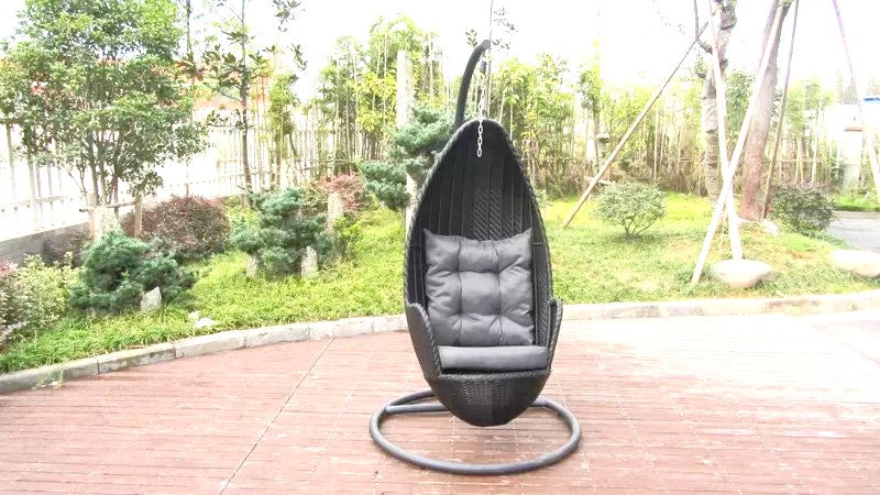 Evan Allen - Aluminum Framed Rattan Swing Chair