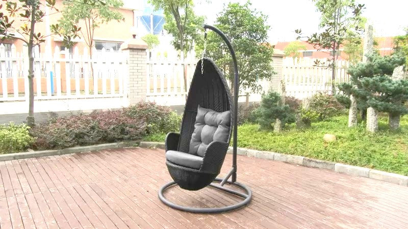 Evan Allen - Aluminum Framed Rattan Swing Chair