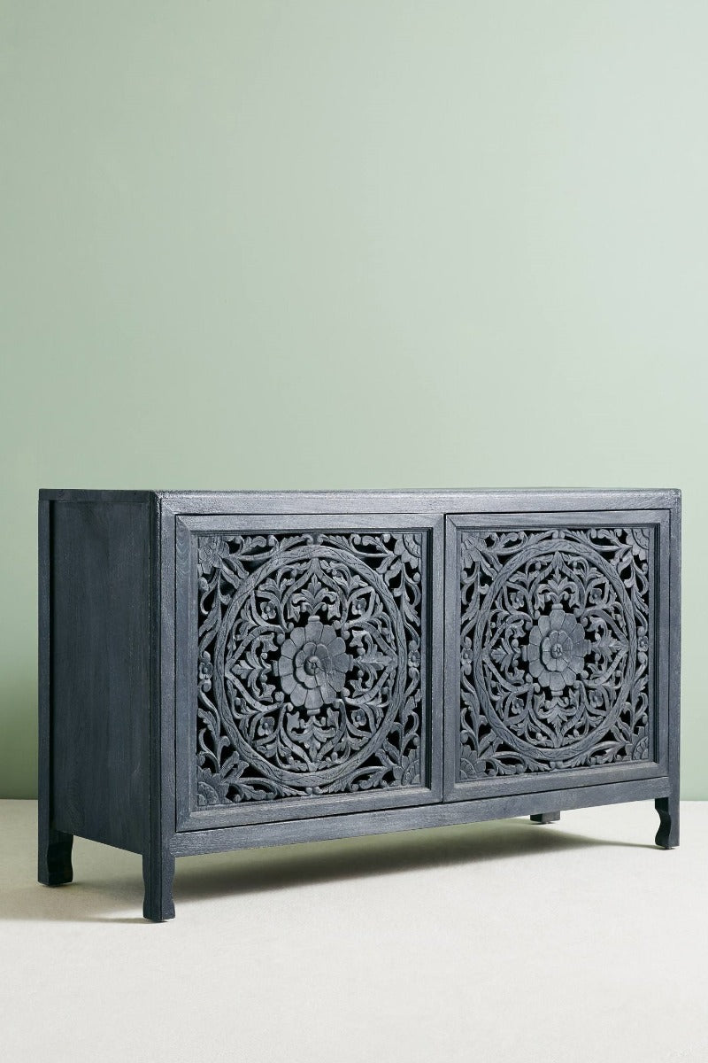 Lombok hand carved Wooden Sideboard Buffet Table