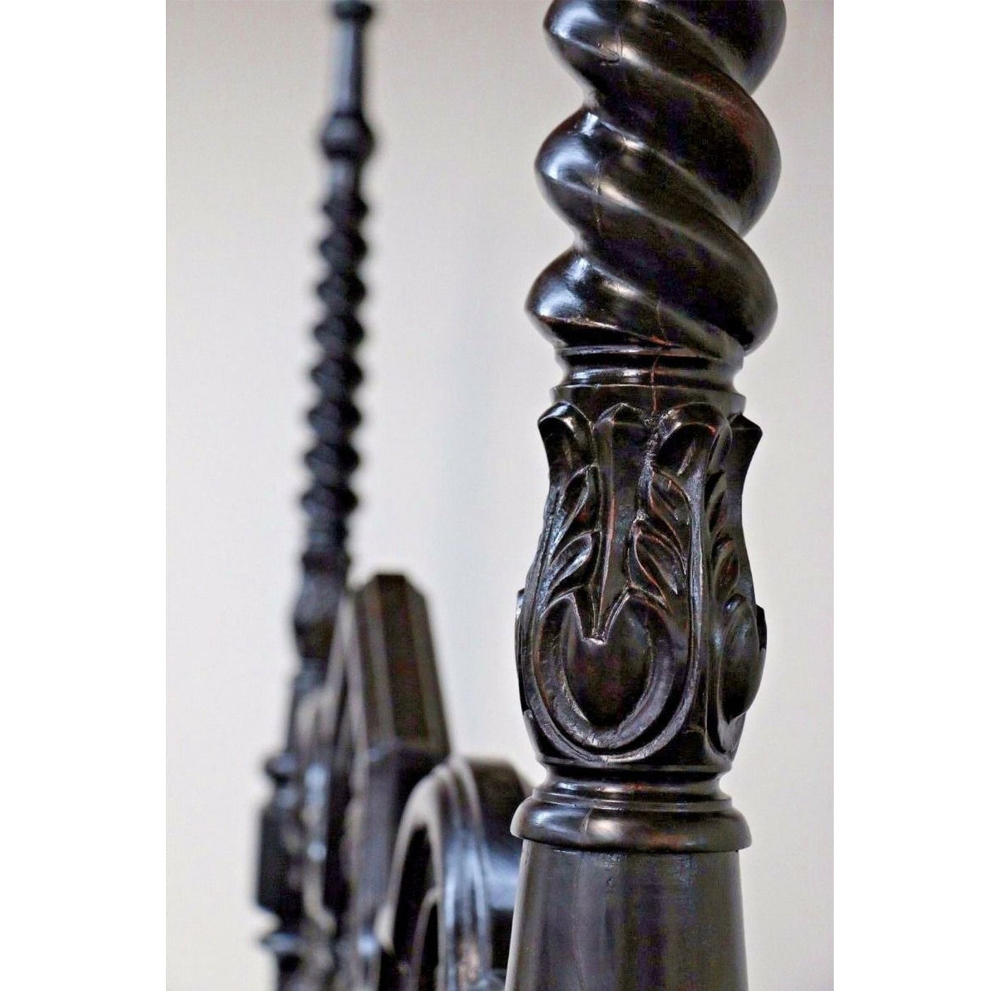 Mace Indian Colonial Posters Bed Hand Carved