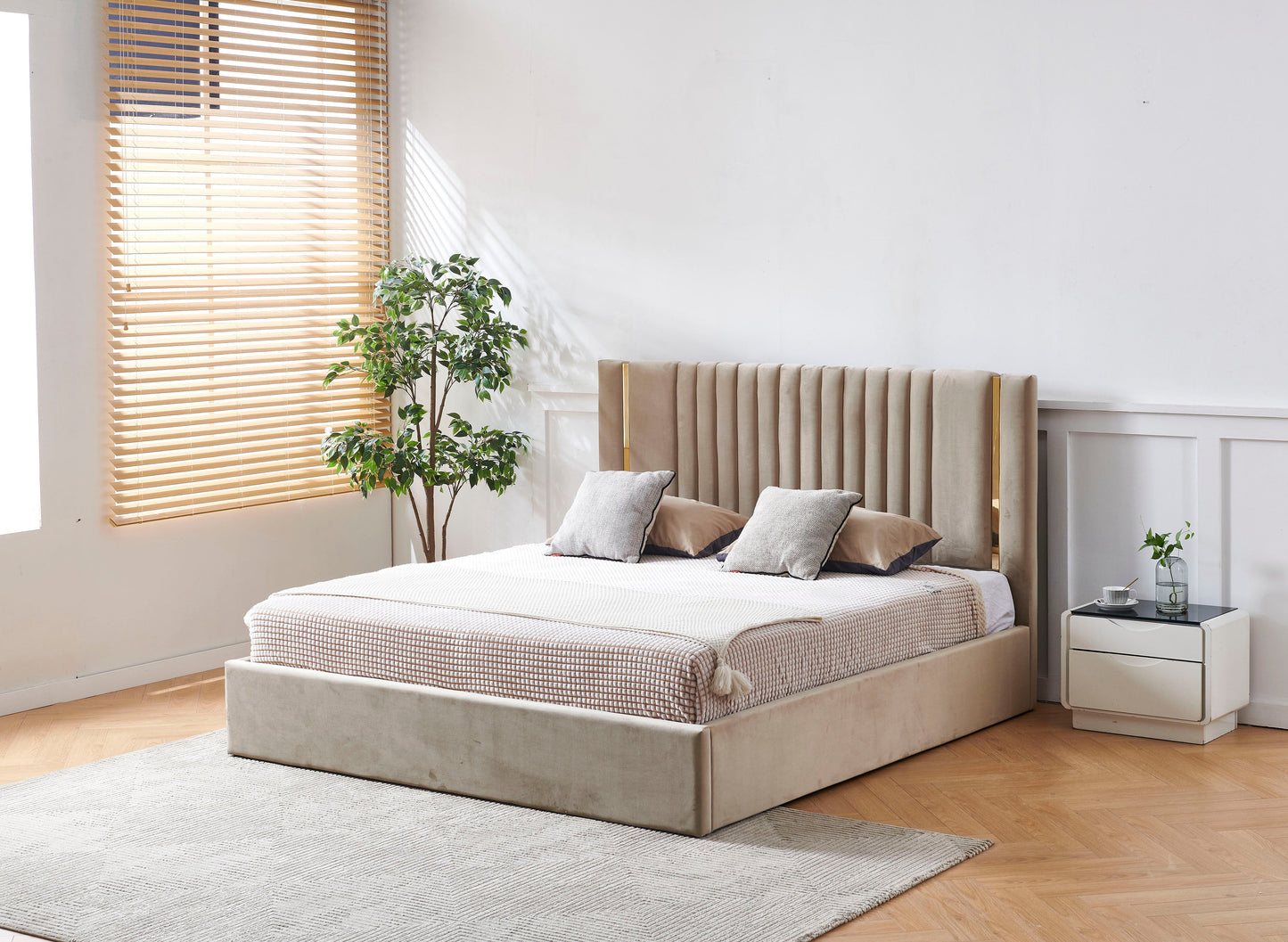 HF2110 Upholstered Bed Frame