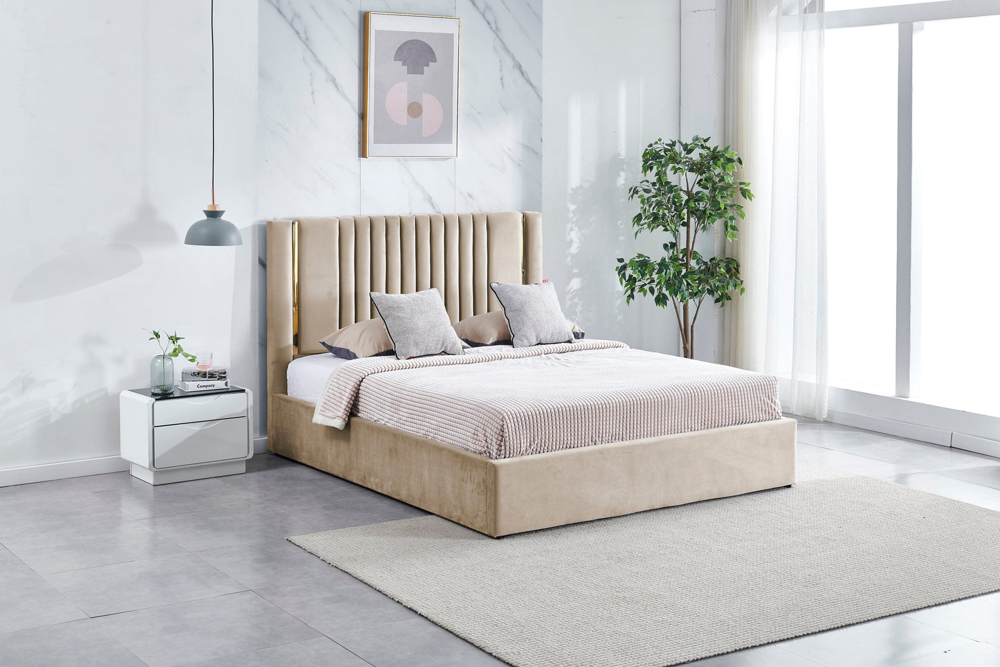 HF2110 Upholstered Bed Frame