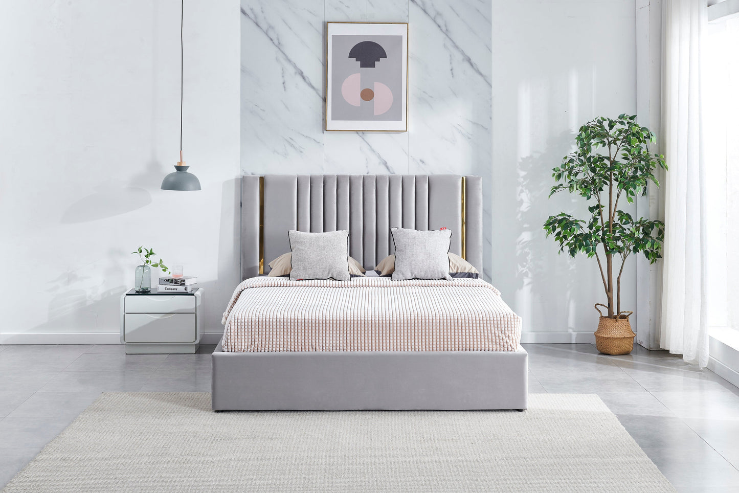 HF2110 Upholstered Bed Frame