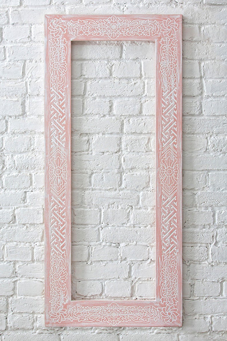 Bali Mirror Pink Ornament Mirror