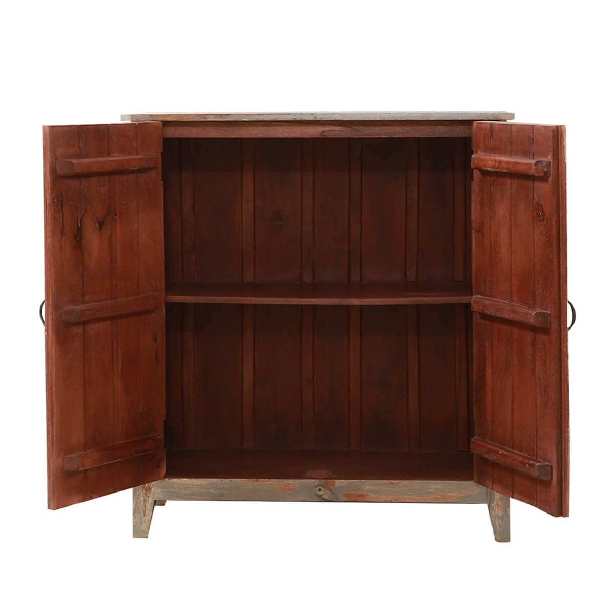 BAYAN Hand Carved Double Door Storage Cabinet