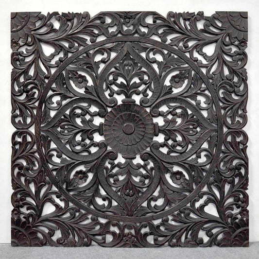 Hand Carved Wall Panel/Bedhead