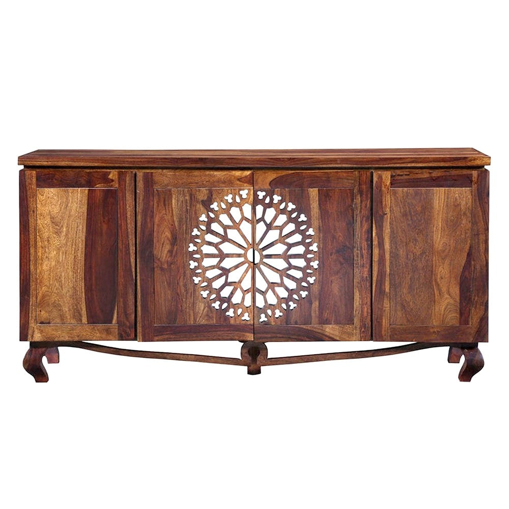 FRENCH ARCHED MIRROR DOOR SIDEBOARD-180-40-90