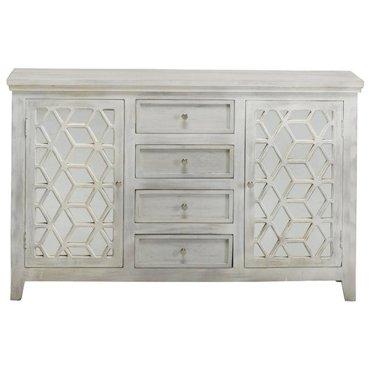 Hibashi Hand Carved Mirrored Sideboard