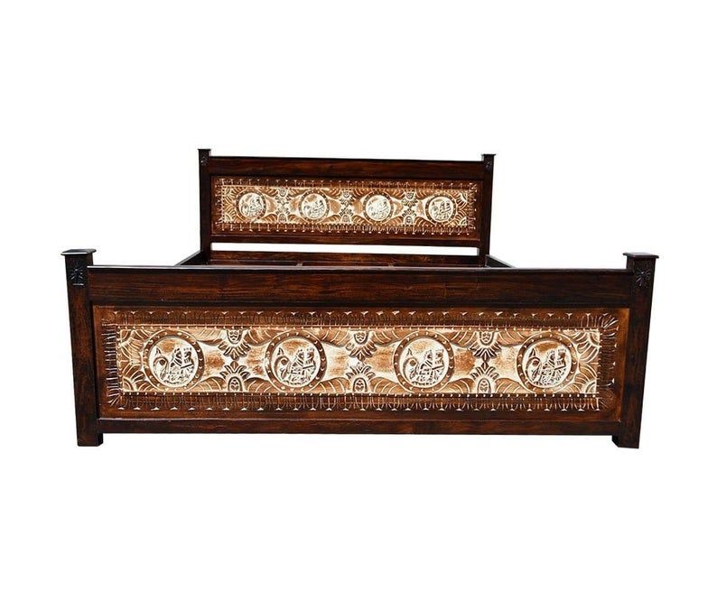 Maharaja Indian Wooden Bed