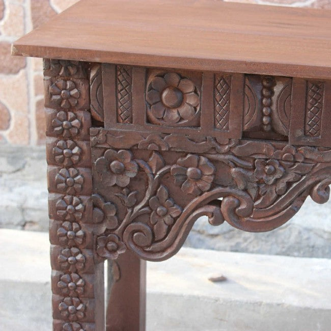 Antique Hand Carved Hall Table