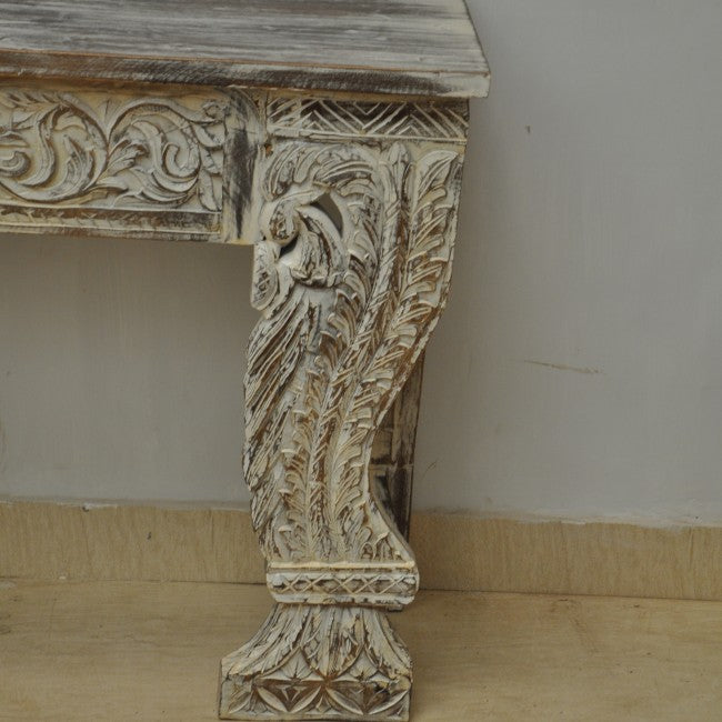 Antique Hand Carved Hall Table