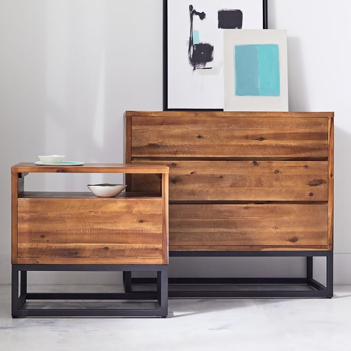 GASAN Industrial Nightstand