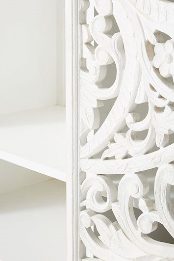 Lombok Hand Carved wooden Armoire / Hand Carved Wooden Wardrobe