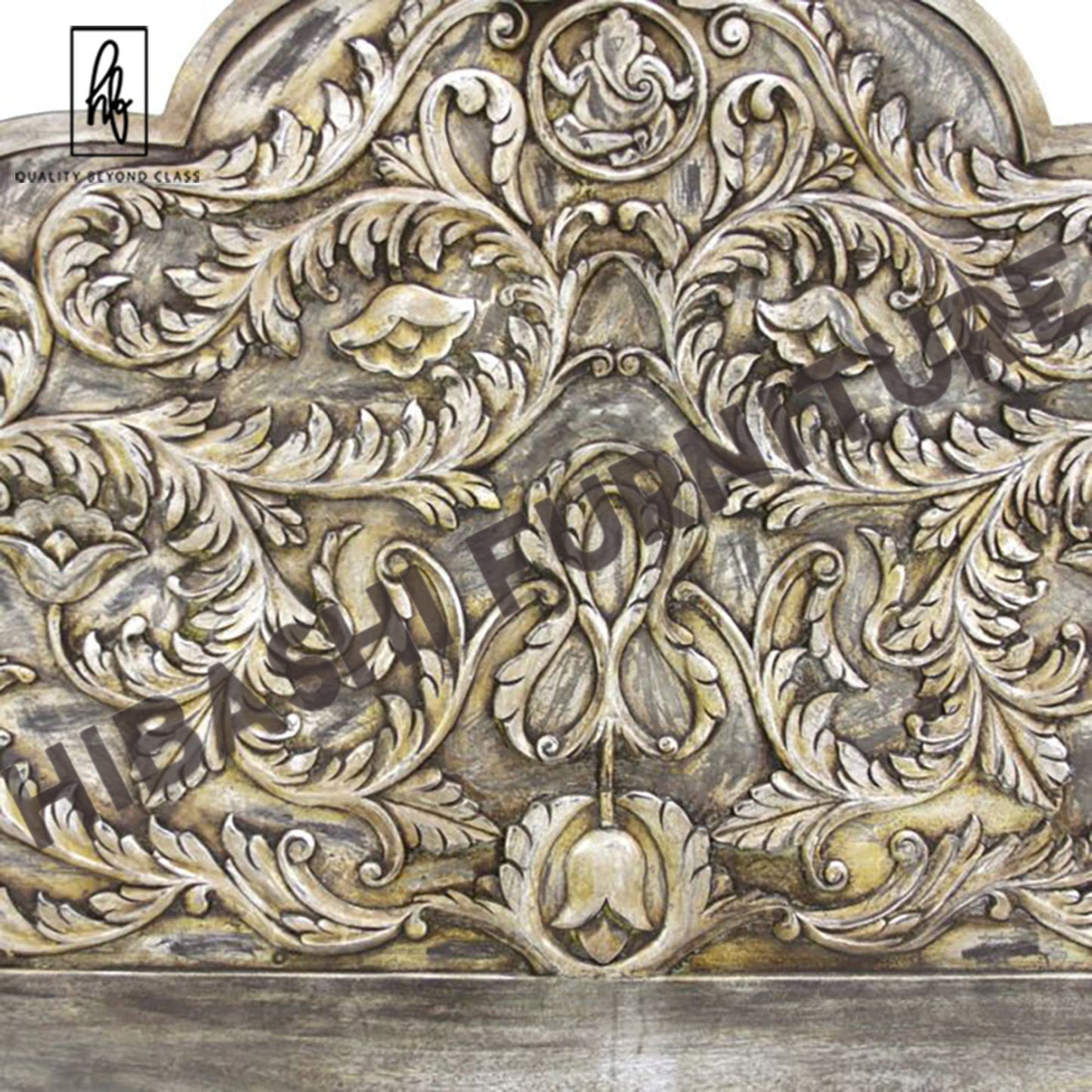 Hand Carved Wall Panel/Bedhead