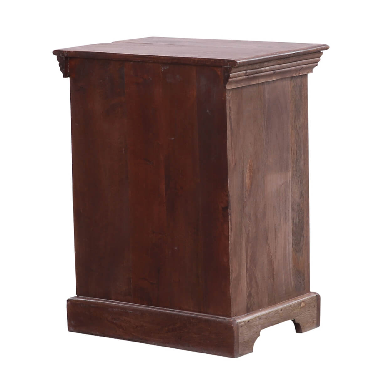 Traditional Mosaic Solid Wood Two Drawer Bedside Table