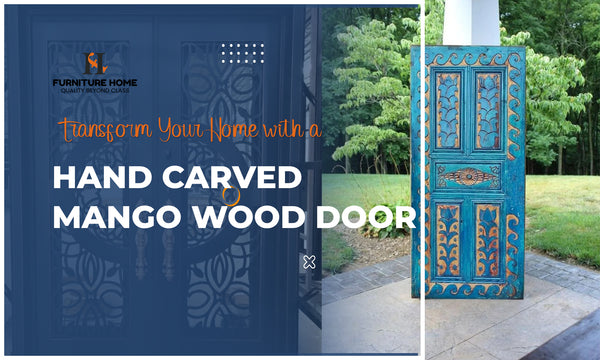 Transform Your Home with a Hand Carved Mango Wood Door