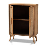 Alina Rattan Two Door Storage Cabinet