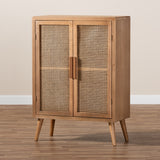 Alina Rattan Two Door Storage Cabinet