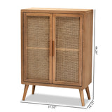 Alina Rattan Two Door Storage Cabinet