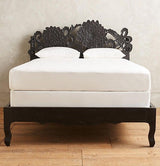 Mango Wood Handcrafted Lotus Bed