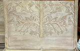 Hand Carved Ornithology Bed / Bedside