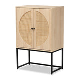 Ardon Rattan Two Door Storage Cabinet