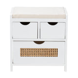 Bastian Three Drawer Storage Bench