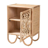 Calvin & Bay Natural Bohemian Rattan Bedside / Nightstand