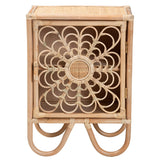 Calvin & Bay Natural Bohemian Rattan Bedside / Nightstand