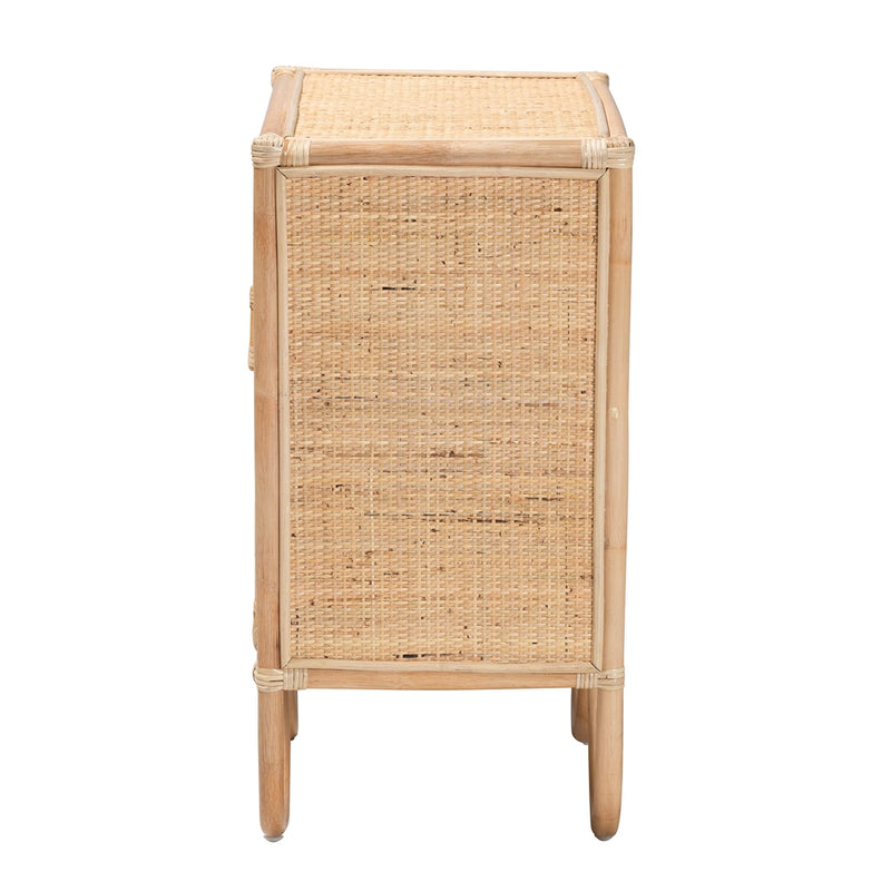 Calvin & Bay Natural Bohemian Rattan Bedside / Nightstand