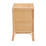 Calvin & Bay Natural Bohemian Rattan 1 Door Bedside / Nightstand