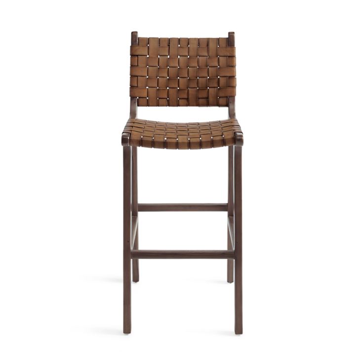 Aeterna Solid wood low back Bar/Counter Stool