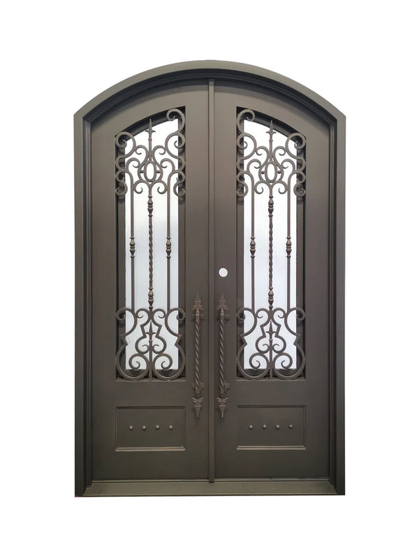 Clarity Wrought Iron Double Door