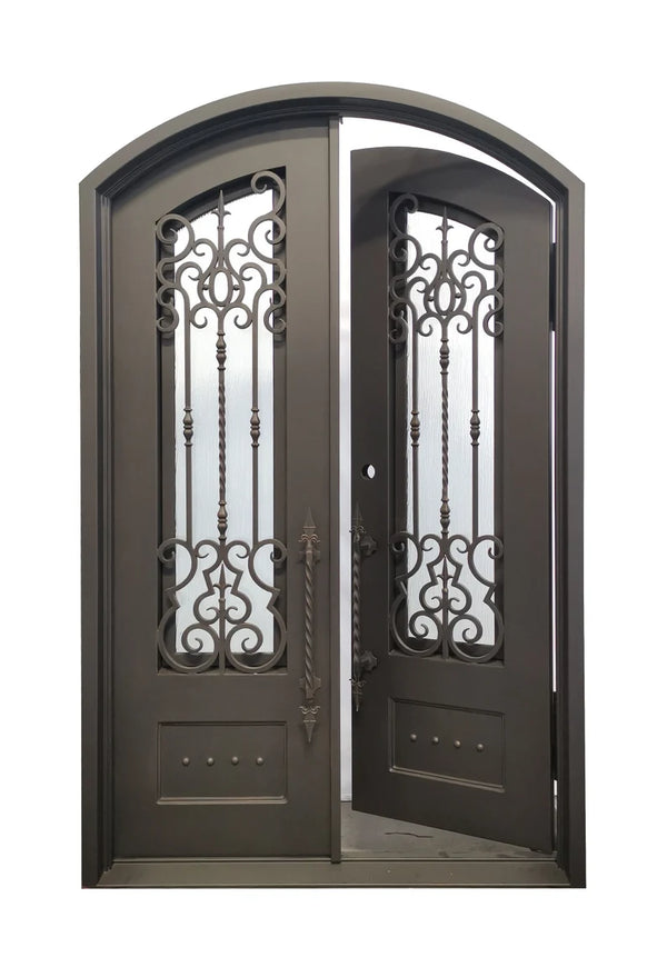 Clarity Wrought Iron Double Door