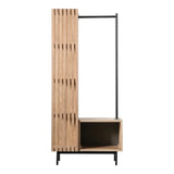 Dura Solid Wood Natural Open Armoire/Wardrobe