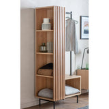 Dura Solid Wood Natural Open Armoire/Wardrobe