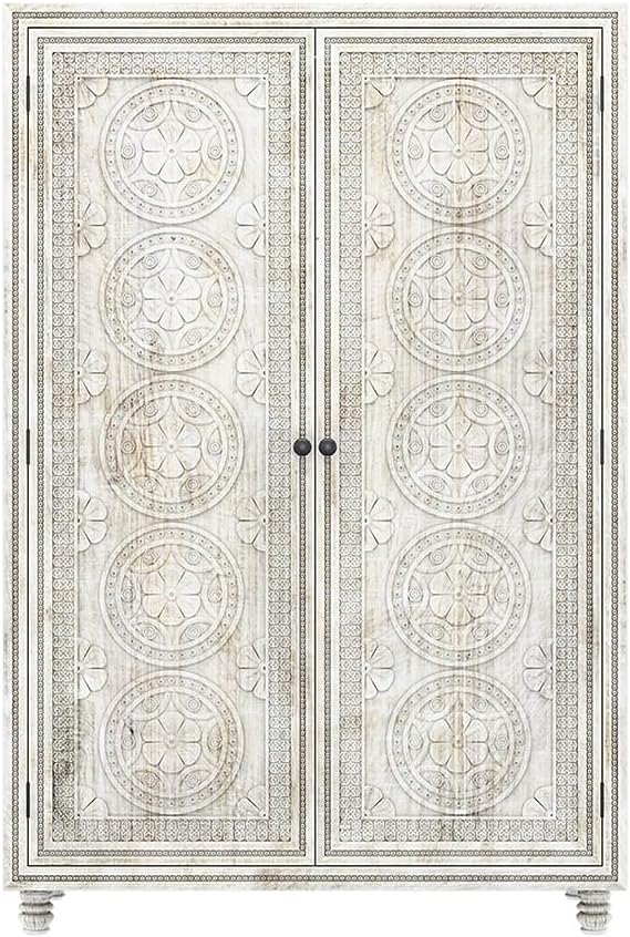 KHALIFA Hand carved Wardrobe Armoire