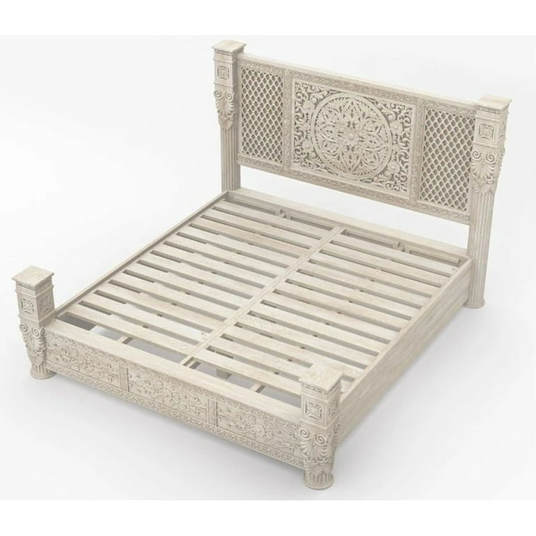 Kasbah Hand Carved Solid Wooden Bed / Bedroom Set