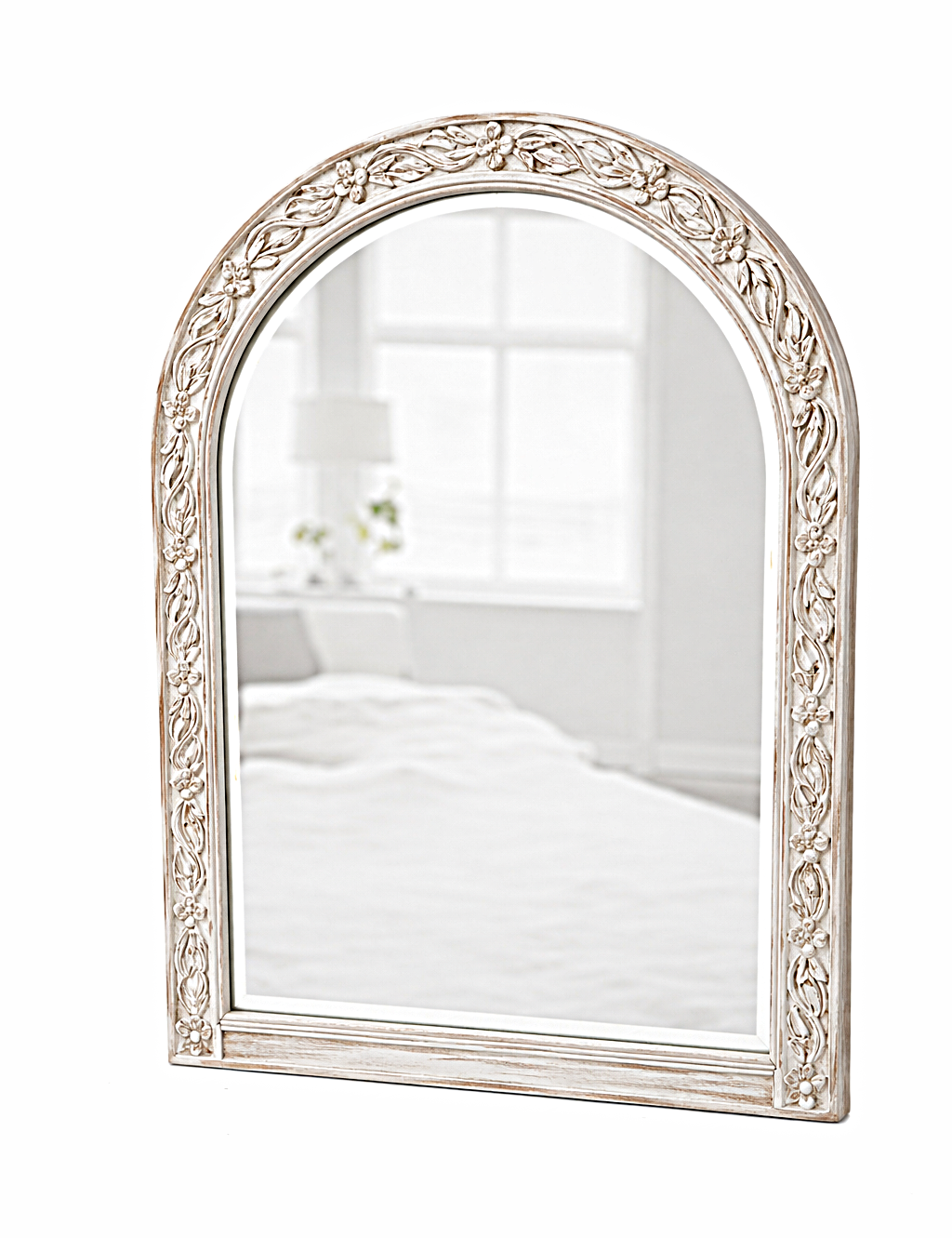 Indian Hand-Carved Wood Canopy Platform Platform Bed Frame