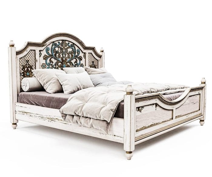 Huma Hand Carved Solid Wooden Platform Bed / Bedroom Set