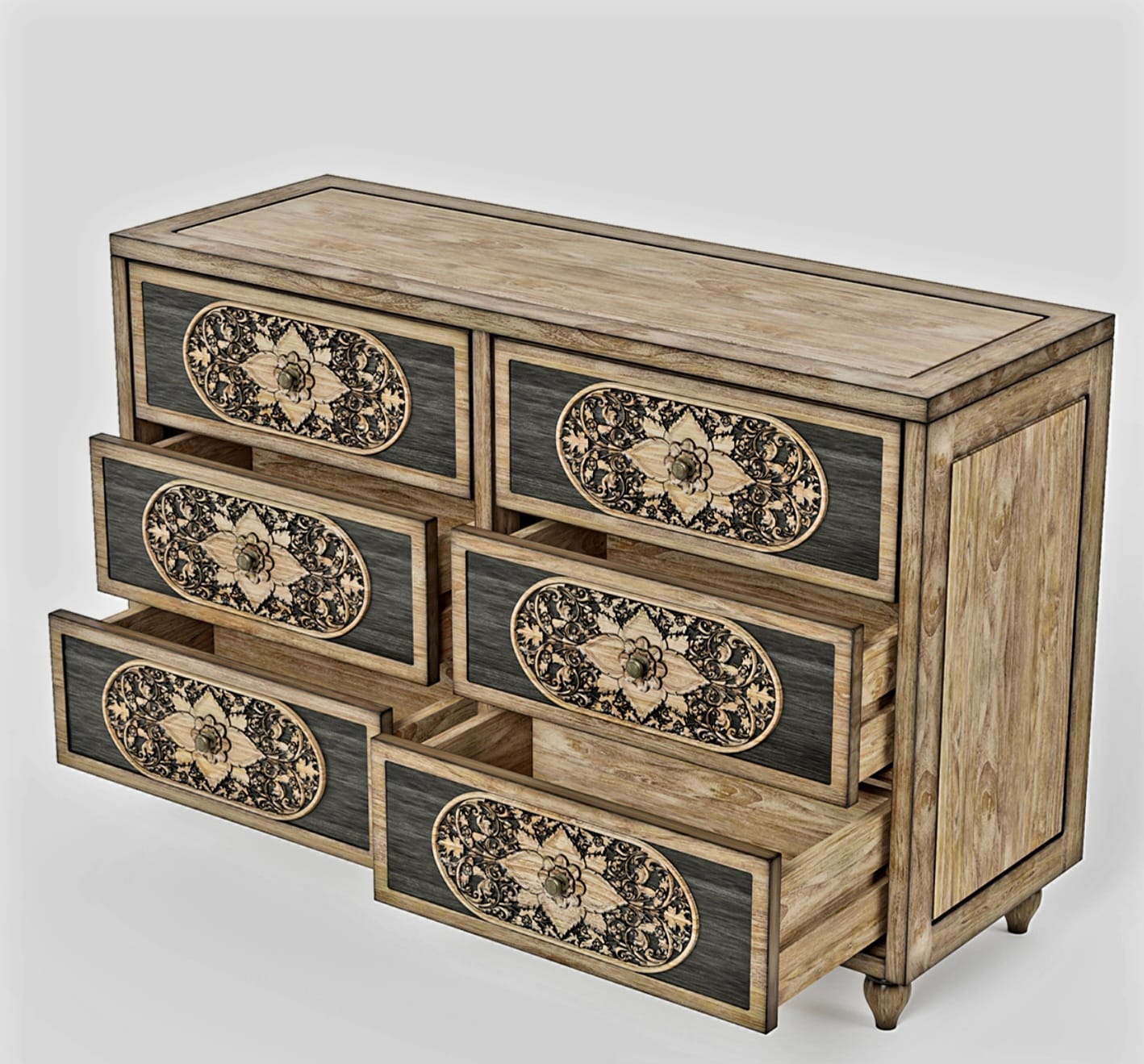 Shay Solid Wooden 5pcs Bedroom Set