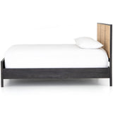 Rattan Woven Cane Platform Bed Frame