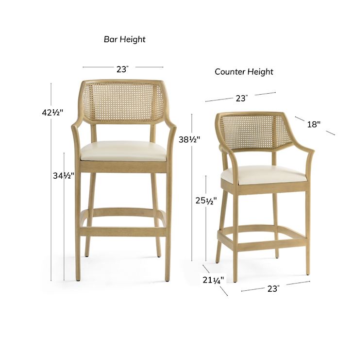 Amador Solid Wood Bar And Counter Stool