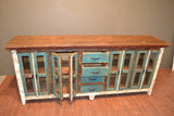 Reclaimed Buffet Table With 4 Drawers And 8 Cabinet Doors