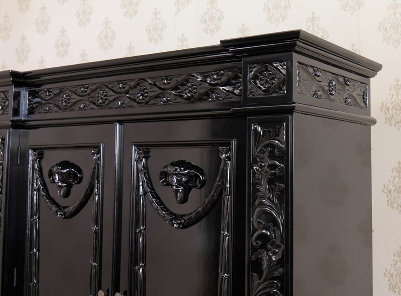 Daze Hand-Carved Gothic Wardrobe Armoire